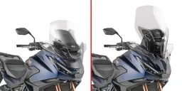 Windschild, transparent, Maße 600 x 490 mm (HxB), für Honda NT1100 (25-26), ABE i. Vorb.