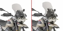 Windschild transparent, > 545 x 450 mm (H x B) - für Moto Guzzi V85 TT (24-26), ABE i.V.